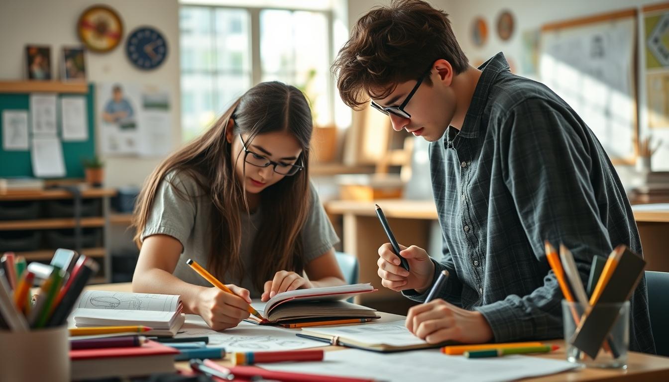 Organized study environment supporting productive learning