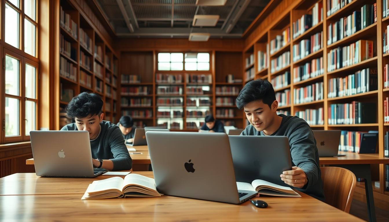 University campus and scholarly atmosphere in Madrid